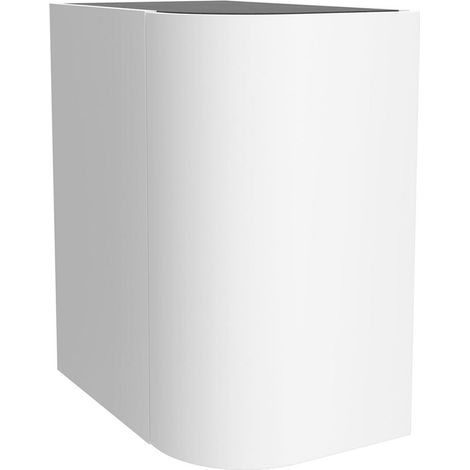 Schrankelement wandhängend ALLIANCE 300 links / rechts 1 geschwungene Tür zum Öffnen mit Pushsystem WHITE COTTON 300 x 540 x 450 mm (1/5)