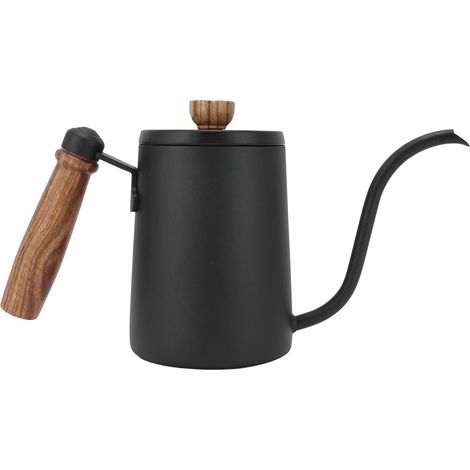 5-teiliges Set für die Zubereitung von Filterkaffee, inklusive Kaffeekanne, Filtertrichter und Geschenkset (Schwarz) (1/5)