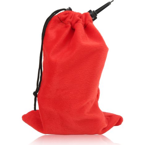 Aufbewahrungsbeutel mit Kordelzug, doppelter Kordelzug, staubdicht, tragbarer Beutel für Outdoor-Aktivitäten wie Camping, Wandern und Reisen, Rot (1/5)