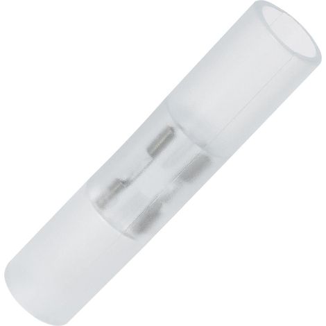 Conector entre Manguera LED Redonda 220V AC IP65 Corte cada 100 cm Transparente