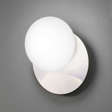 Applique verre et métal blanc Ninfea (1/4)