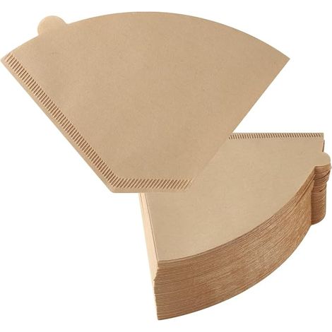 Packung mit 200 konischen Kaffeefiltern Nr. 4 (8 bis 12 Tassen), Einweg-Kaffeefilter, 4 Kegel, natürliches ungebleichtes Filterpapier, geeignet für Ninja-, Filter- und Slow-Brew-Kaffeemaschinen.