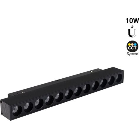 Apparecchio lineare a binario magnetico CCT - 10W - UGR18 - Mi