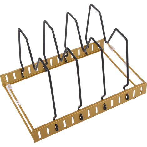 support de rangement pour couvercles de casseroles en acier inoxydable (1/5)