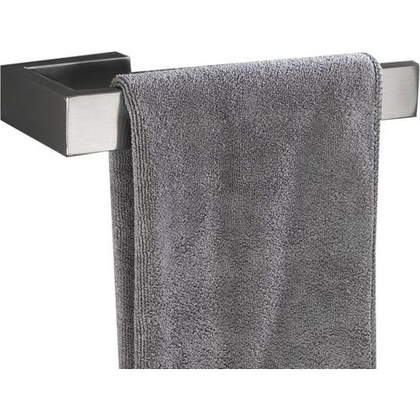 Offener Handtuchhalter ohne Deckel, gebürsteter silberfarbener Edelstahl-Tuchhalter für Küche und Bad, Wandmontage-Handtuchring-Zubehör