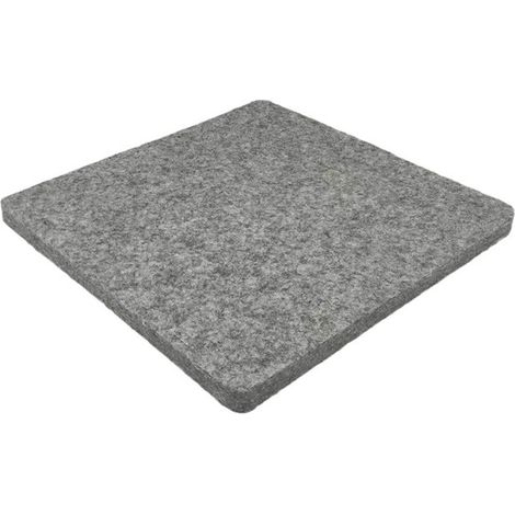 Tapis de repassage en laine couleur grise, 35,5 × 35,5 cm, feutre épais (1/3)