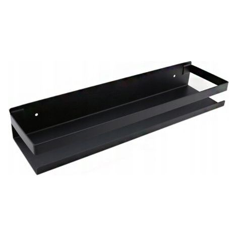 Porta spezie da parete in acciaio inox perforato – 40 cm, nero, soluzione compatta per la cucina. (1/5)