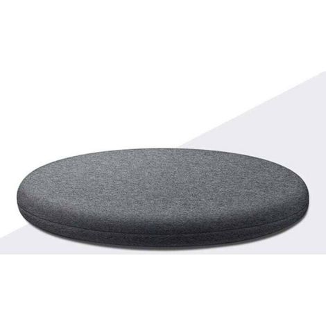 Galette de chaise ronde - ZOR® - 40x40 cm - Coton tricoté - Confortable - Respirant - Universel toutes saisons (1/4)