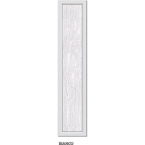Porta darredo per interno a soffietto con vetro niagara bianco cm 83 x 214 (1/2)