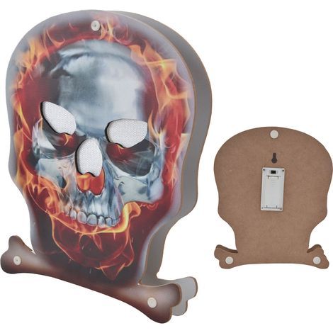 Mini guirlande lumineuse squelette portable à économie d'énergie, ambiance horrifique, LED tête de mort, décoration d'Halloween (1/5)