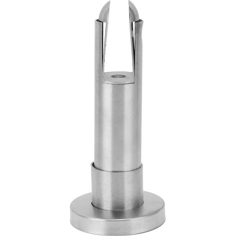 Support de cloison en acier inoxydable pour barrière en verre, destiné aux toilettes publiques. (1/5)
