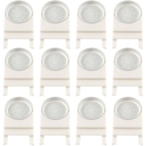 Lot de 12 mangeoires à abeilles en plastique pour ruches, fournitures d'apiculture avec couvercles perforés pour pots en verre en plastique, distributeur d'eau pour abeilles (1/3)