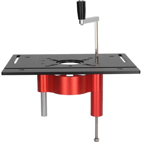 Kit Levage Manuel pour Défonceuse, Système de Réglage en Hauteur, Plaque de Base Noire pour Table de Sciage (1/5)