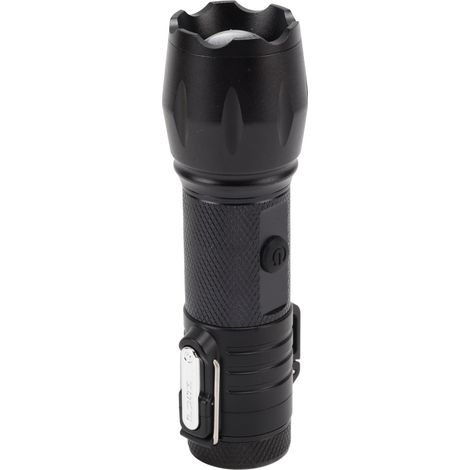 GARRYFIZH Briquet électrique portable étanche et coupe-vent en alliage d'aluminium avec lampe torche intégrée 3,7 V noir (1/5)