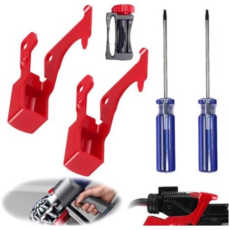 Grilletto per Dyson V11 V10 Pulsante interruttore a grilletto Dyson V10 Pulsante rosso Dyson V10 V11 Strumento di riparazione pulsanti aspirapolvere 2 interruttori 1 supporto interruttore e 2 cacciavi