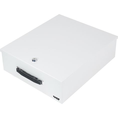 HMF 142-07 Dokumentenkassette XL Din A4, Ordner B4 Format, 39,5 x 32,5 x 12 cm, lichtgrau (1/5)