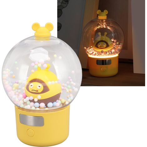 Veilleuse LED rechargeable créative, objet décoratif pour la chambre, lampe d'ambiance féminine pour le bureau, lampe de table à motifs. (1/5)