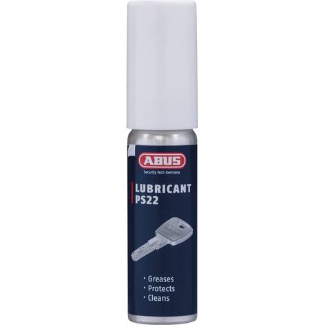 ABUS Spray Manutenzione PS22 - Lubrificante Serrature Senza Grasso per Cilindri Porta, Serrature Auto, Utensili - Contro Usura e Cigolii - 13 ml Blu (1/2)