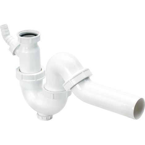 Röhrengeruchverschluss 7981.3 in G1 1/2 x 50mm Kunststoff weiss (1/3)