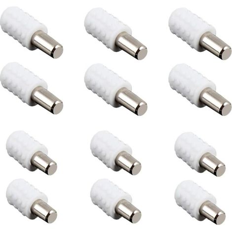 12 Pcs Taquet, Support D'Étagère Étagère Broches Cheville Etagere Supports,pour Armoire Bureau Accessoires,8 mm x 16 mm et 8 mm x 21 mm (1/5)