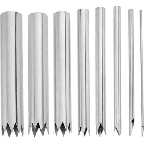 Ensemble de 8 outils de sculpture sur argile pour poterie et céramique : poinçons pour la sculpture sur poterie (1/5)