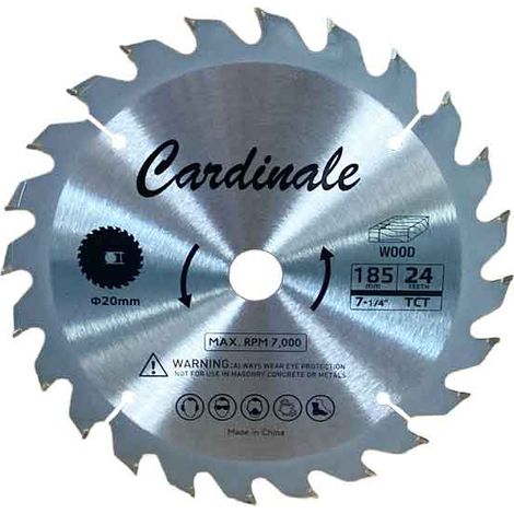 DISCO DE REPUESTO PARA SIERRA CIRCULAR CARDINAL Ø 185 mm - 24