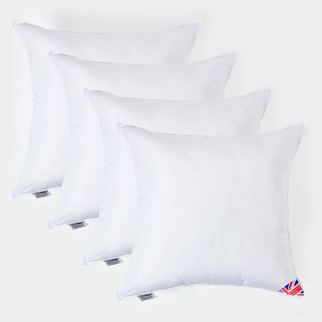 HOMESCAPES 4er-Set Füllkissen 80 x 80 cm – Kissenfüllung Super-Mikrofaser