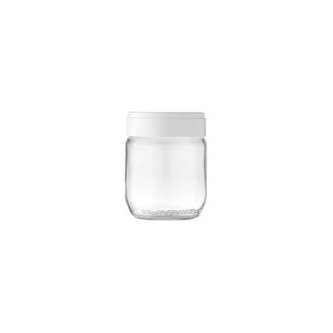 Lot de 9 pots yaourt (0,185 l) avec couvercles vissants pour Yaoutière LAGRANGE 430301 (1/8)