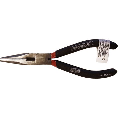 Pinzetta per elettronica becchi semitondi diritti 150 mm.