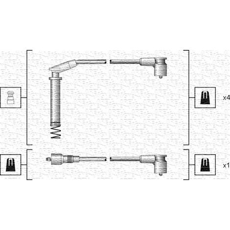 Kit de câbles d'allumage Magneti Marelli 941318111154 OPEL 1612533