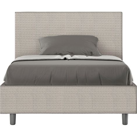 Letto 1 Piazza e Mezzo 120x190 cm Senza Rete Adele Labirinto 01 Bianco (1/5)