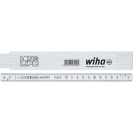 Wiha Metro a stecche Longlife, 2 m Metrico, 10 stecche 15 mm (27057)