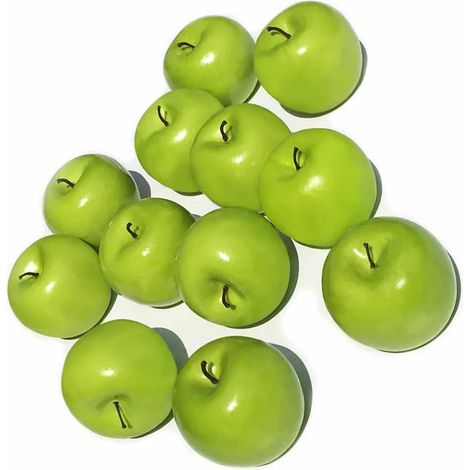 Pommes vertes artificielles, boîte de 12