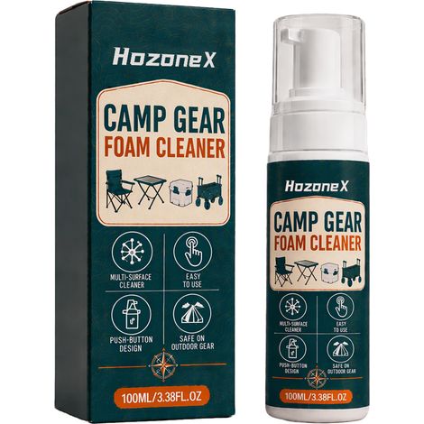 Nettoyant mousse pour tables et chaises de camping HOZONEX, pour le nettoyage quotidien des taches sur les sols de terrasse, tables et chaises (100 ml). (1/5)