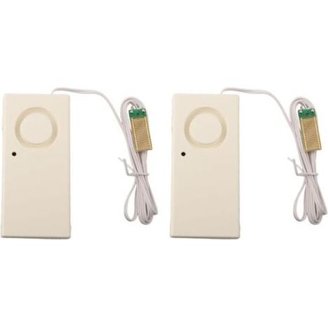 9V water alarm system with double-sided stickers for easy installation for swimming pools, kitchens and garages (1/5)