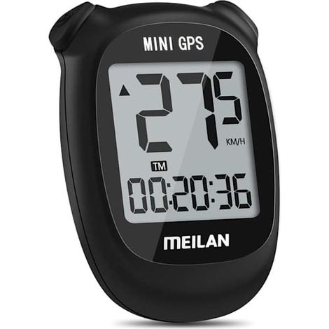 BelleRise - Ordinateur de vélo GPS M3 Mini, compteur kilométrique et de vitesse sans fil, étanche IPX5, avec écran LCD noir (1/5)
