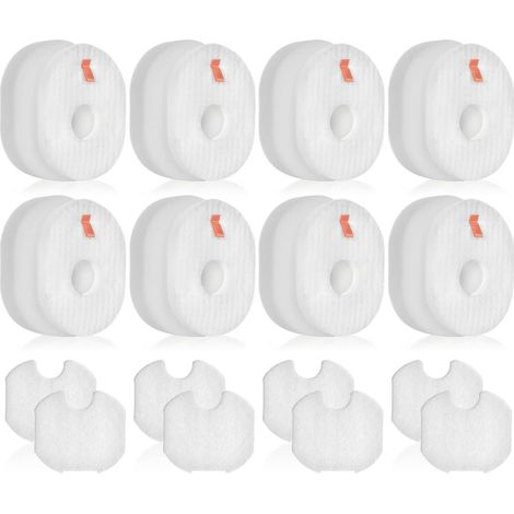 Lot 8 filtres HV301 - Compatibles aspirateurs Shark Rocket HV300, HV301, HV302, HV305, UV450, CS100, HV310 et QS301. Inclut filtres mousse, feutre et supports pour performance optimale