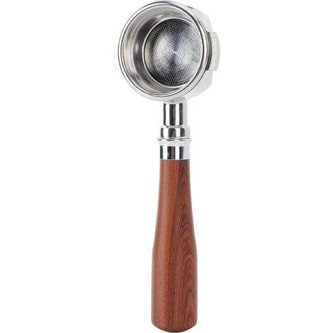 Convient pour la poignée de machine à café Expobar E61 en acier inoxydable creux et sans fond, accessoires pour machine à café en bois massif, 58 mm en bois de santal rouge n° 1 (1/5)