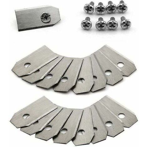 30pcs Titanium Knife Blade for Husqvarna Automower, Gardena, Meec Silver (1/4)