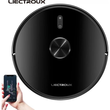 Liectroux X6 LDS Aspirateur Robot, Navigation Lidar Laser, Combo sec et humide, 6500Pa d'aspiration, Carte Multi-plancher, Balayage humide en Y, Nettoyage de moquette Turbo Boosting, Reprise de point (1/5)