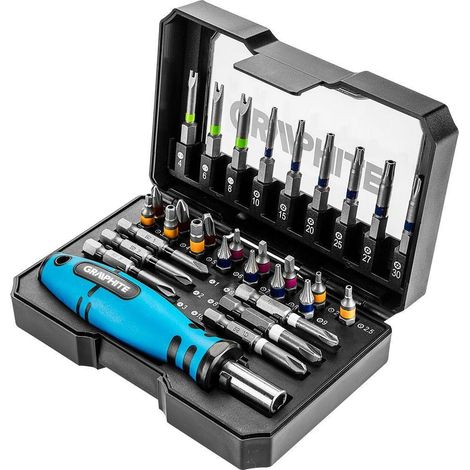 Set punte per giravite 31 pezzi inserti da 25 mm topex 56h602 (1/4)
