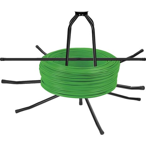 Enrouleur de tuyau de chauffage par le sol, diamètre réglable, construction en acier durable, noir (1/2)