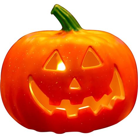 Lanterne Citrouille - Décoration de Table pour Halloween - en Plastique - 27 x 23 x 23 cm - 1 Pièce (1/3)