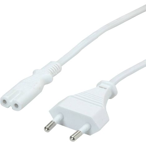Value 19.99.2091 alimentation Cordon électrique blanc 3.00 m