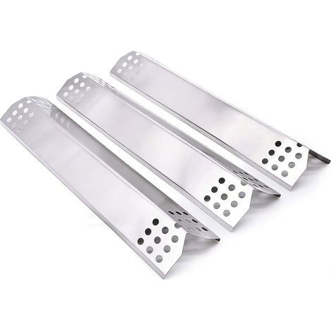 GFTIME 37CM Diffuseur Chaleur pour Char-Broil, Taino 4 Pro, Enders,Napoleon LEX 485,Broilmaster, ProfiCook, Barbecook Siesta, Landmann, Campingaz, Plaque Chauffante Pièce de Rechange, 3 Paque (1/5)