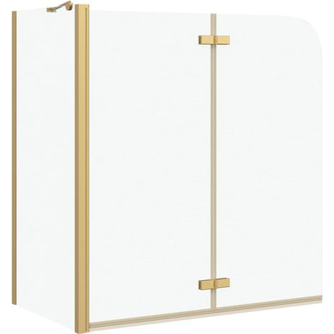 Maison Exclusive - Enclosure de Ducha Manual Dorado 120 x 68 x 13