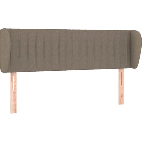 Maison Exclusive - Cabecero de tela gris taupe 147x23x78/88 cm (1/5)