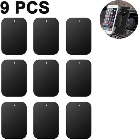Plaque Magique En Métal Pour Aimant De Téléphone Portable Avec Remplacement Adhésif De 3M Pour Support De Téléphone Portable De Voiture Magnétique Cradle Cradle (1/5)