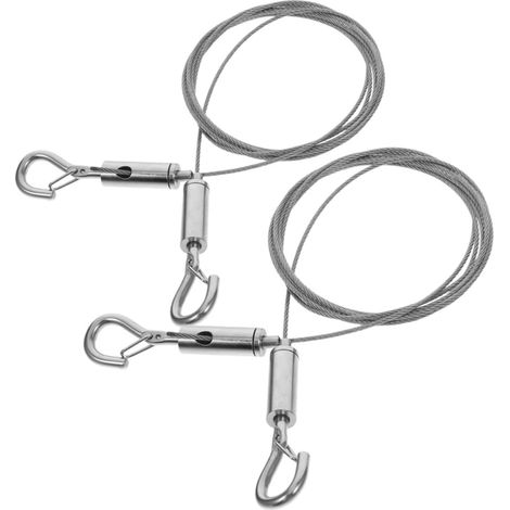 Kit de 2 câbles suspension réglables pour tableaux, avec corde en (1/5)