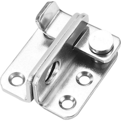 Cerradura derecha，6,1  4,9 cm，tornillos incluidos，cerrojo de seguridad，cerradura de cerrojo，cerradura de hierro para puertas y armarios (1/5)